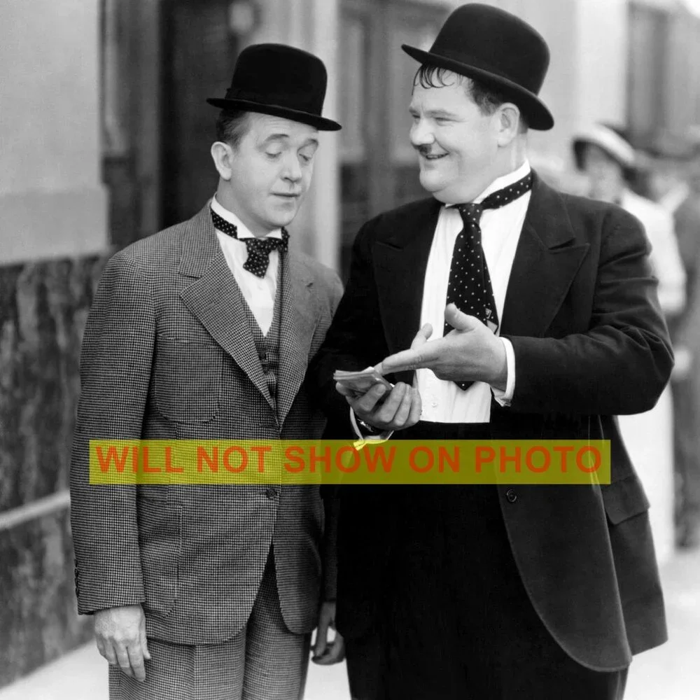 Collectible Photographic Image 8x10 Of Vintage Comedy Team, Laurel and Hardy - Picture 1 of 2